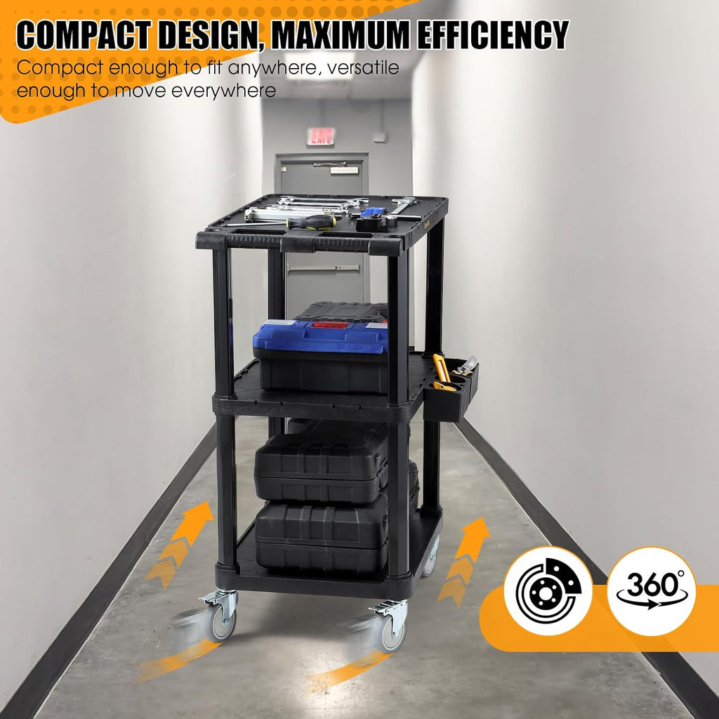 3-Tier Heavy Duty Rolling Utility Cart