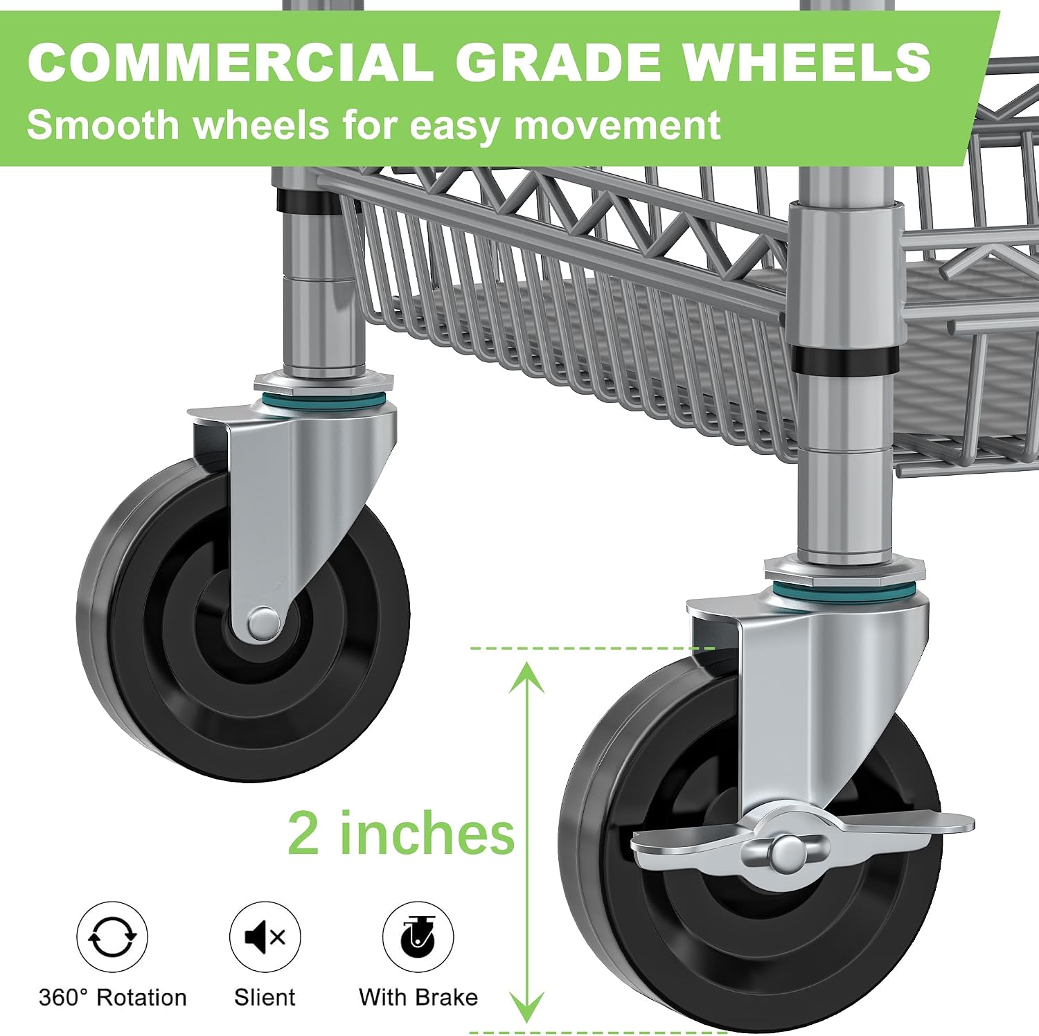 3-Tier Heavy-Duty Metal Rolling Utility CartWayfair