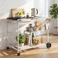 Rolling Black Countertop Kitchen Prep Cart